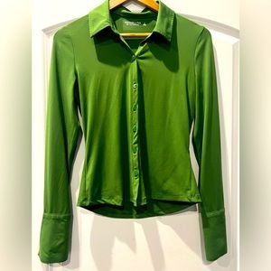 Abercrombie & Fitch soft green button down
